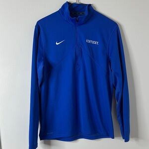 Nike Men’s Kentucky Dri-FIT Quarter Zip Pullover – Blue Size L